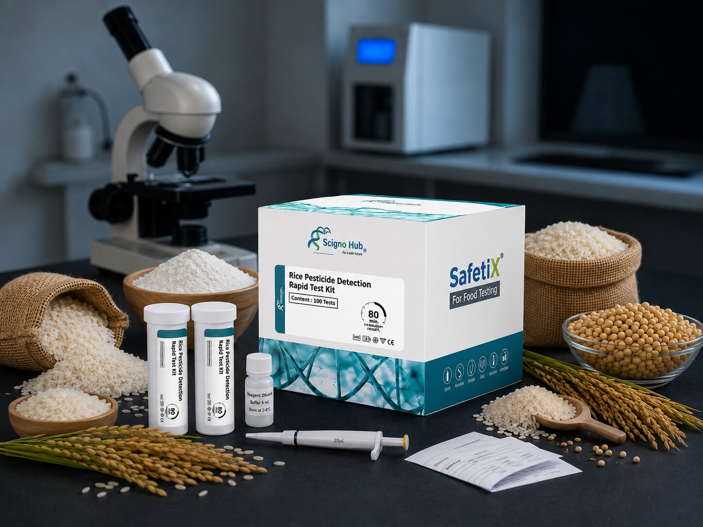 SAFETIX® Rice Pesticide Detection Rapid Test Kit
