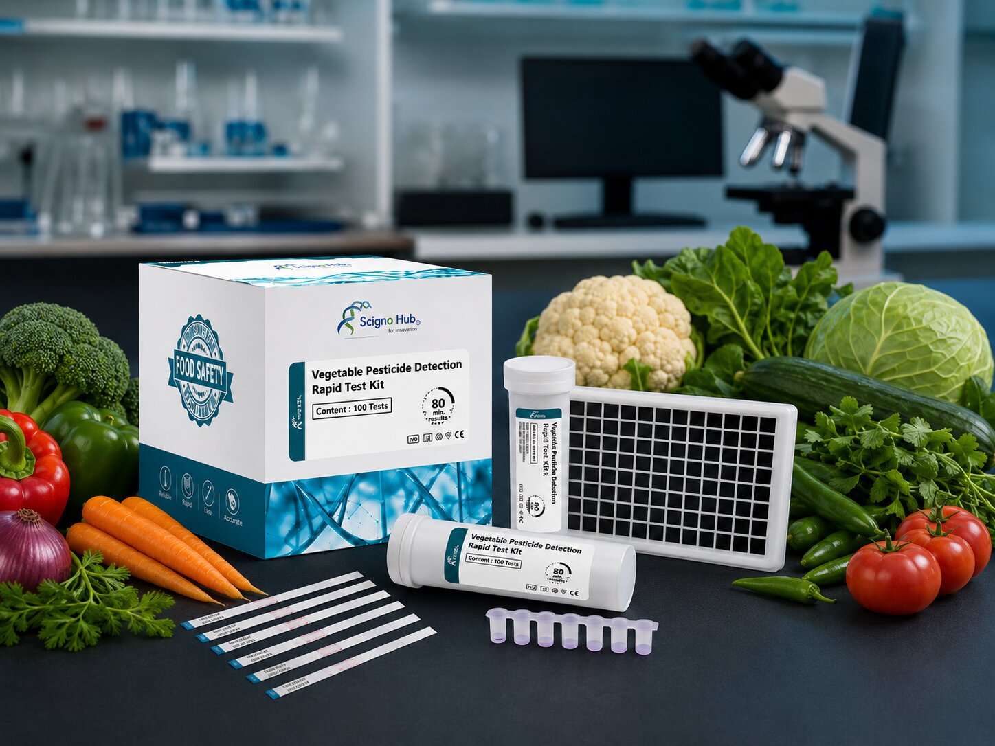 SAFETIX® Vegetable Pesticide Detection Rapid Test Kit